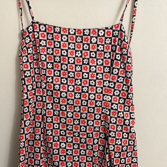 ASOS Backless Floral Mini Dress - Black and Red - Picture 5 of 10